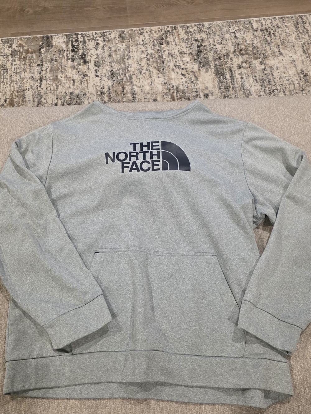 The North Face Men's Hoodie Sweatshirt - Light Gray